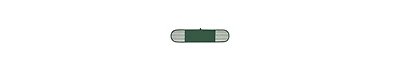 Design Imports Double Strip Chef Kitchen Cooking Baking Collection, Double Oven Mitt, 35x7.5", Dark Green