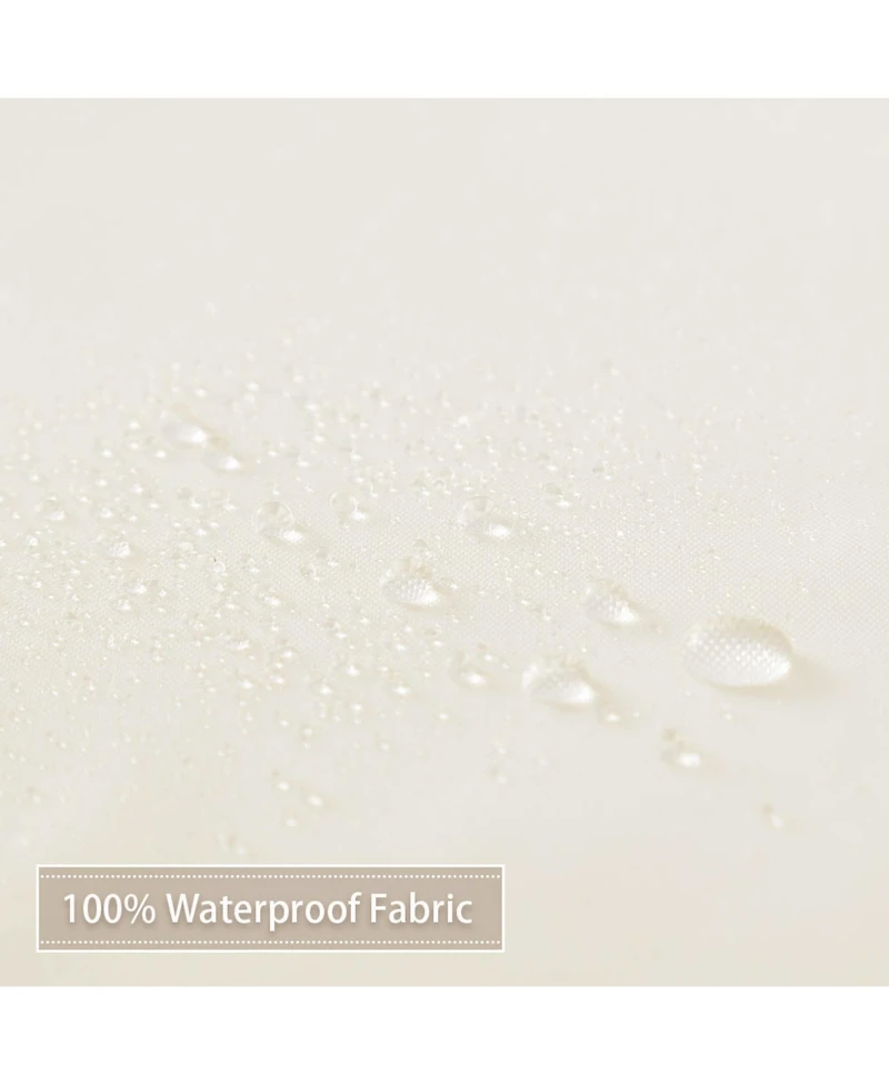Caromio Waterproof Fabric Shower Curtain Liner with Magnets