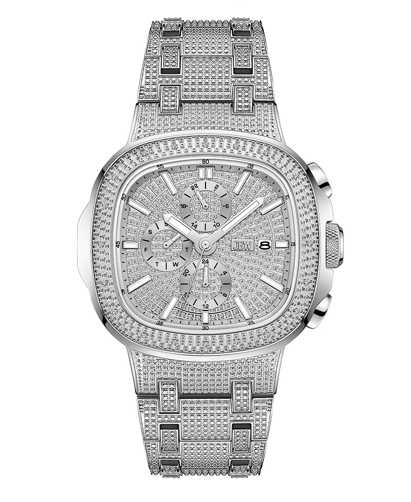 Jbw Men's Diamond (1/5 ct. t.w.) Watch in Stainless-steel 48mm