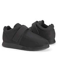 Muk Luks Unisex Contour Stretchy Shoes, Black, Small