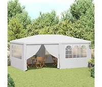 Professional Party Tent with Side Walls 13.1'x19.7' White 0.3 oz/ft²