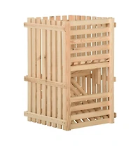 vidaXL Potato Box 19.7"x19.7"x31.5" Solid Wood Pine