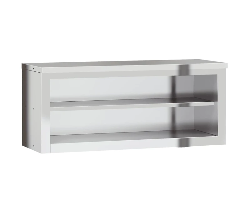vidaXL Kitchen Wall Cabinet with Shelf Stainless Steel