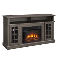 Streamdale Modern Tv Stand with Fireplace Insert for Up to 65" Tv
