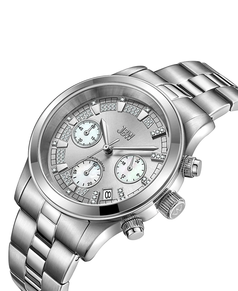 Jbw Women's Muse Diamond (1/5 ct.t.w.) Stainless Steel Watch