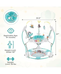 Costway Baby Stationary Activity Center Infant Jumper with Removable Foot Pad