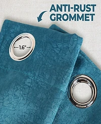 Superior Senna Textured Curtain Set of Panels with Grommet Header