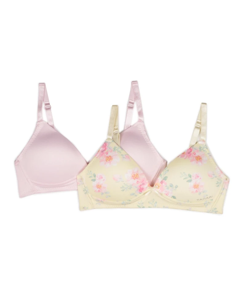 Tahari Girls Multi-Pack Molded Wireless Training Bra