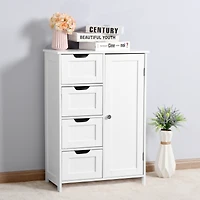 Streamdale Furniture Bathroom Storage Cabinet with Adjustable Shelf and Drawer