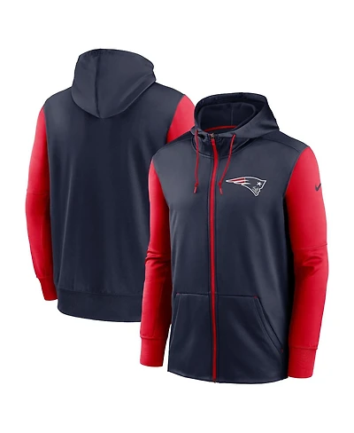 Nike Men's Navy New England Patriots Performance Full-Zip Hoodie