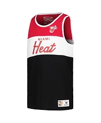 Mitchell & Ness Big Boys and Girls Red/Black Miami Heat Hardwood Classics Special Script Tank Top
