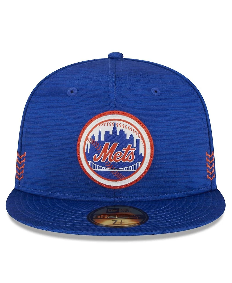 New Era Men's Royal New York Mets 2024 Clubhouse 59FIFTY Fitted Hat