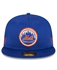 New Era Men's Royal New York Mets 2024 Clubhouse 59FIFTY Fitted Hat