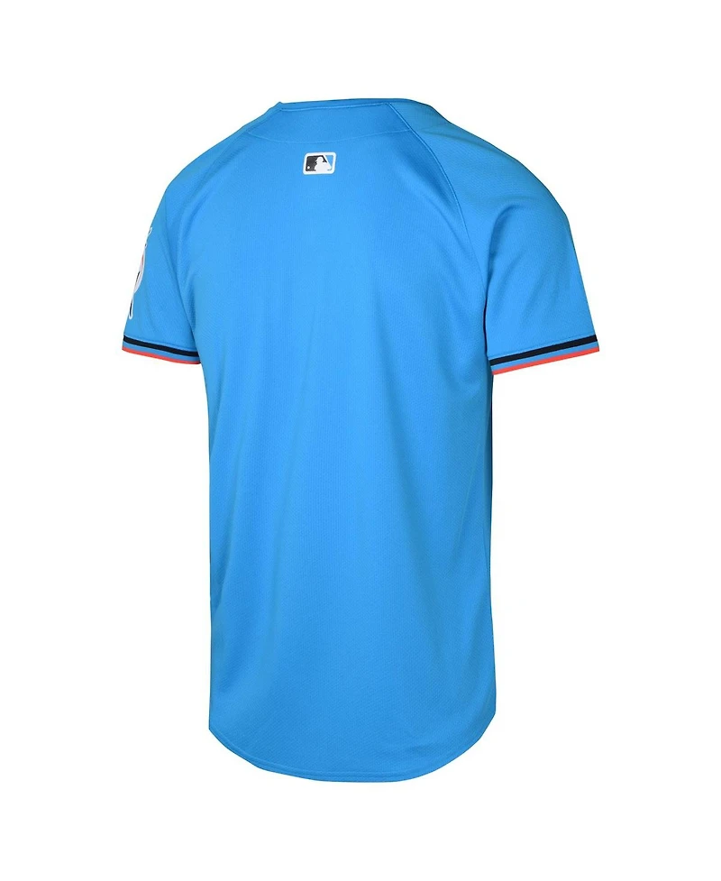Nike Big Boys and Girls Blue Miami Marlins Alternate Limited Jersey