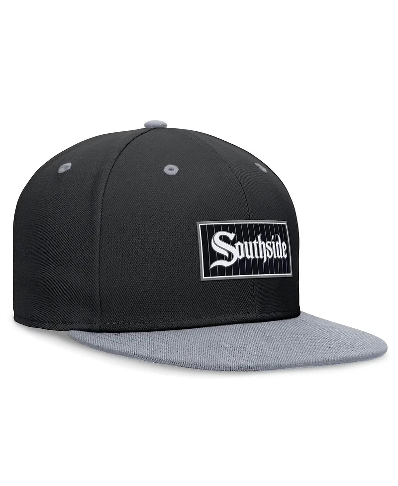 Nike Men's Black/Gray Chicago White Sox City Connect True Fitted Hat