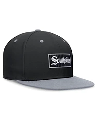 Nike Men's Black/Gray Chicago White Sox City Connect True Fitted Hat