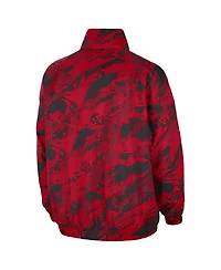Nike Men's Scarlet Ohio State Buckeyes Anorak Half-Zip Jacket