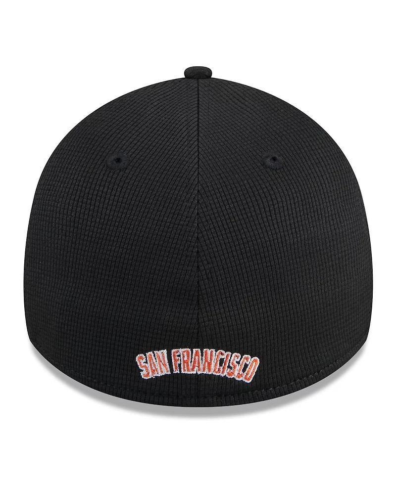 New Era Men's Black San Francisco Giants 2024 Batting Practice 39THIRTY Flex Hat