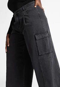 Eloquii Women's Wide Leg Cargo Jean