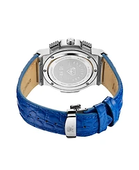 Jbw Men's 10 Yr Anniversary Saxon Diamond (1/6 ct.t.w.) & Stainless Steel Watch