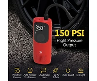 Rechargeable 2000mAh 150PSI Portable Tire Inflator Pump