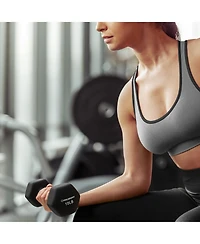 Philosophy Gym Neoprene Dumbbell Hexagon Hand Weights, lb Pair