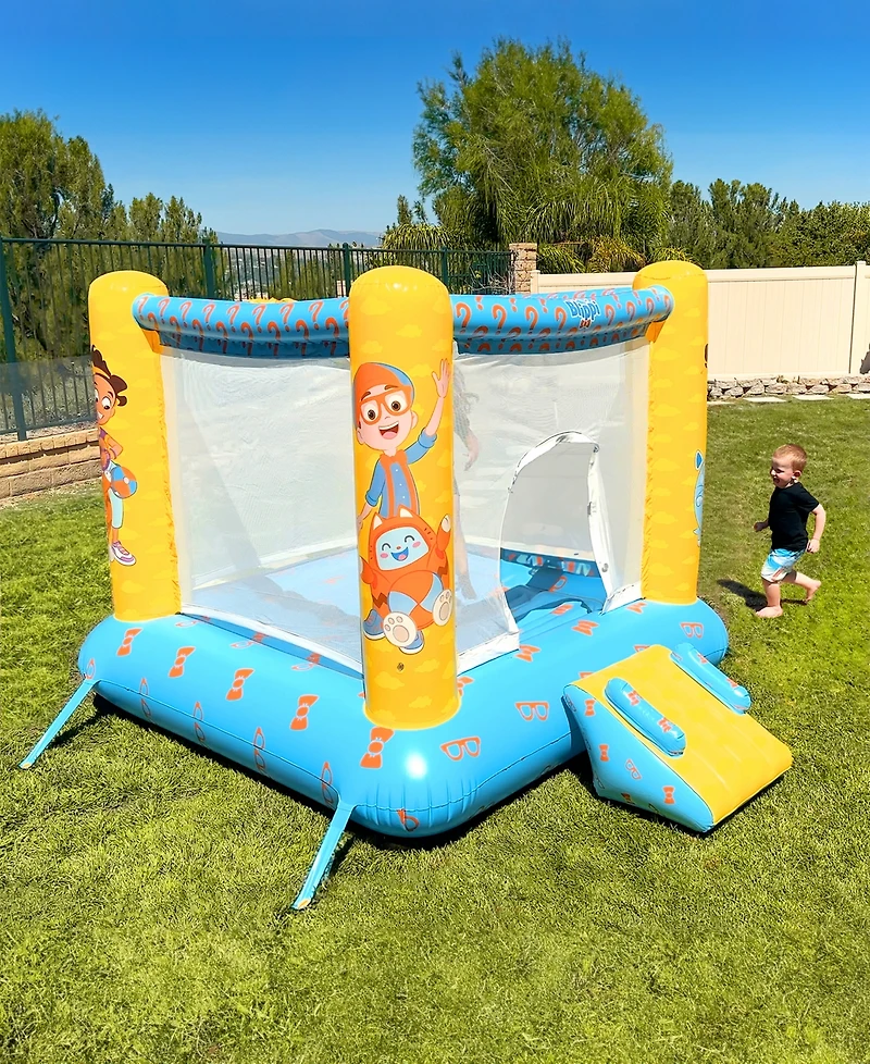 World Tech Toys Moonbug Blippi Inflatable Bouncer with Slide