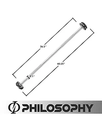 Philosophy Gym Rubber Fixed Barbell