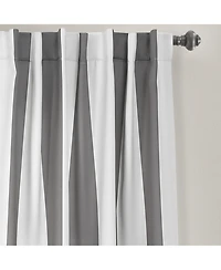 Lush Decor Wilbur Stripe Light Filtering Window Curtain Panels