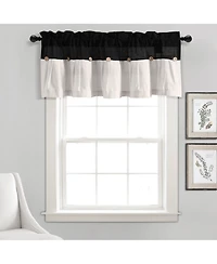 Lush Decor Linen Button Valance