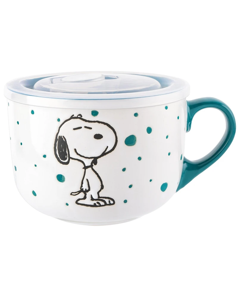 Peanuts 4 Pack 23OZ Soup Bowls w/ Lids