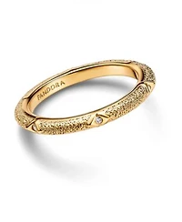 Pandora Texture Clear Cubic Zirconia Stones Ring