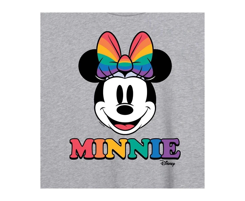 Hybrid Apparel Trendy Juniors Minnie Mouse Pride Graphic Oversized Tee