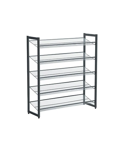 Slickblue 5-tier Stackable Metal Shoe Rack Adjustable Shoe Organizer For Entryway