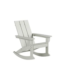 WestinTrends Modern Adirondack Outdoor Rocking Chair