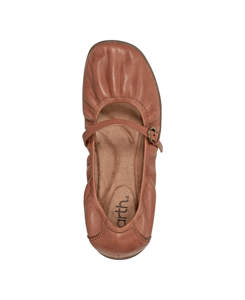 Earth Women's Korvino Square Toe Mary Jane Flats