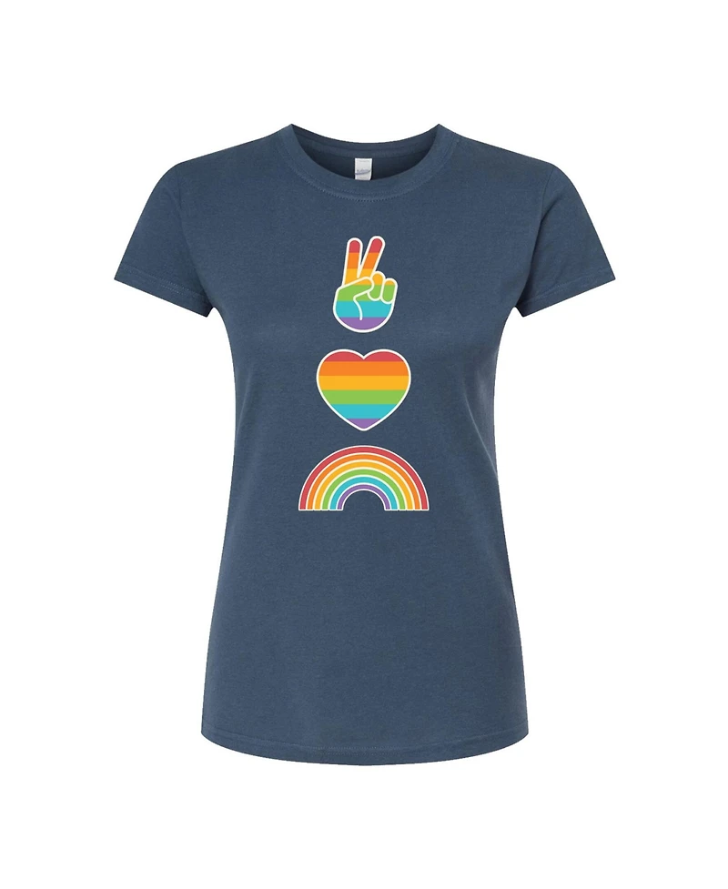 Hybrid Apparel Trendy Juniors Love Pride Graphic Tee