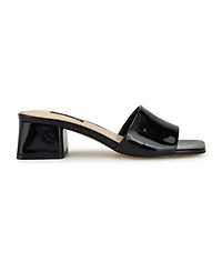 Nine West Women's Bamsy Square Toe Slip-on Dress Sandals