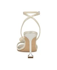 Nine West Women's Neve Bridal Almond Toe Ankle Dress Sandals