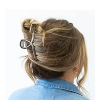 Women s Looped Claw Clip - Silver