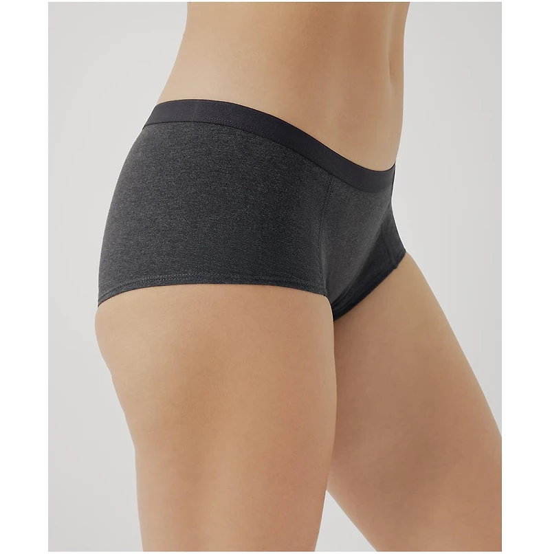 Pact Women's Organic Cotton Everyday Boy Short 6-Pack