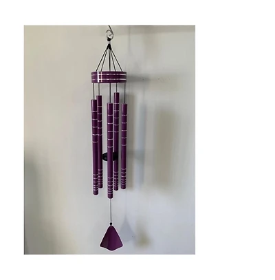 Fc Design 40" Long Purple Tuned Traditional Wind Chime Home Decor Perfect Gift for House Warming, Holidays and Birthdays