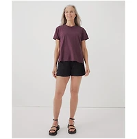 Pact Women's Organic Cotton Featherweight Slub Oversized Tee