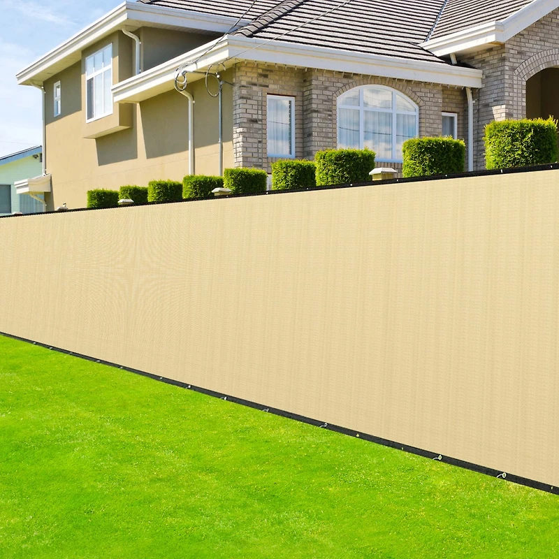 25x6 ft Outdoor Privacy Fence Screen Mesh Windscreen 160gsm Virgin Hdpe Fencing Shade Cover Garden