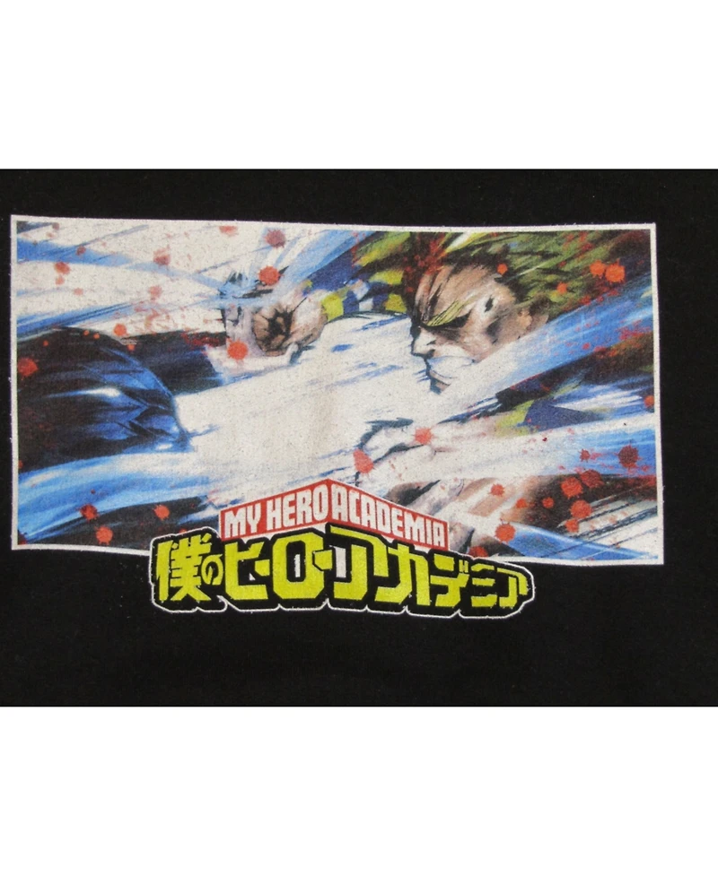 My Hero Academia Boys All Might Vs For One Youth Black Graphic Hoodie