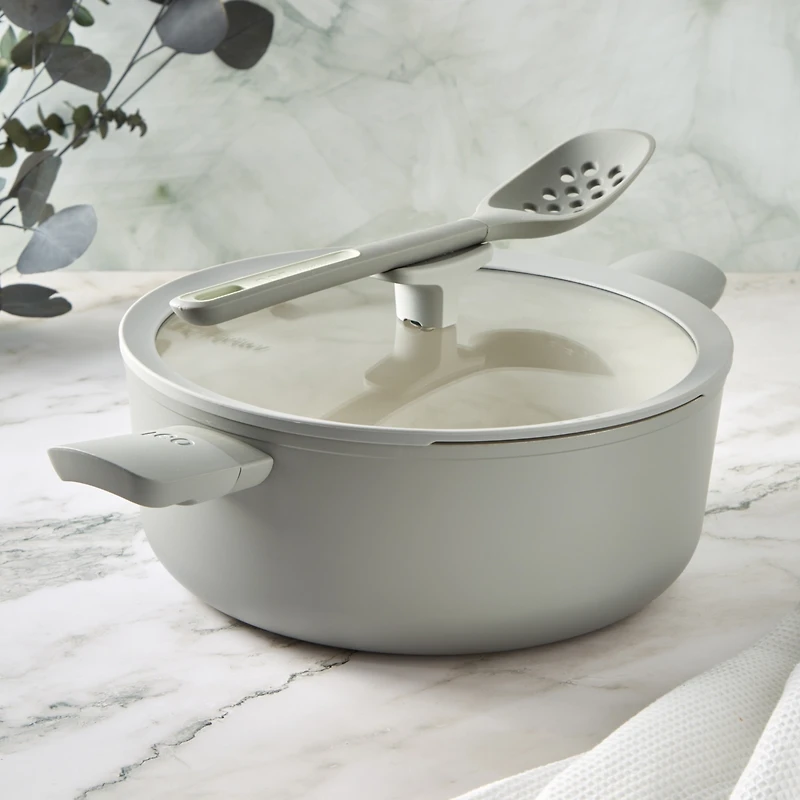 BergHOFF Balance Non-stick Ceramic Stockpot 11", 6.5qt. With Glass Lid, Recycled Aluminum