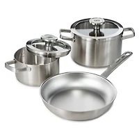 BergHOFF Graphite Recycled 18/10 Stainless Steel Stockpot 8", 3.6qt. With Glass Lid
