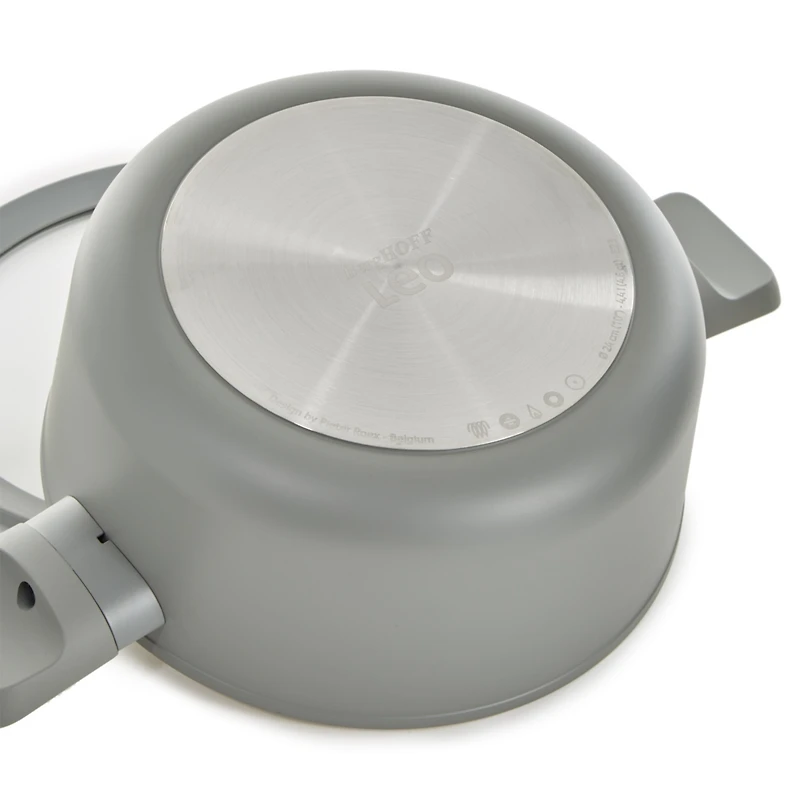 BergHOFF Balance 6Pc Non-stick Ceramic Cookware Set With Glass Lid, Recycled Aluminum