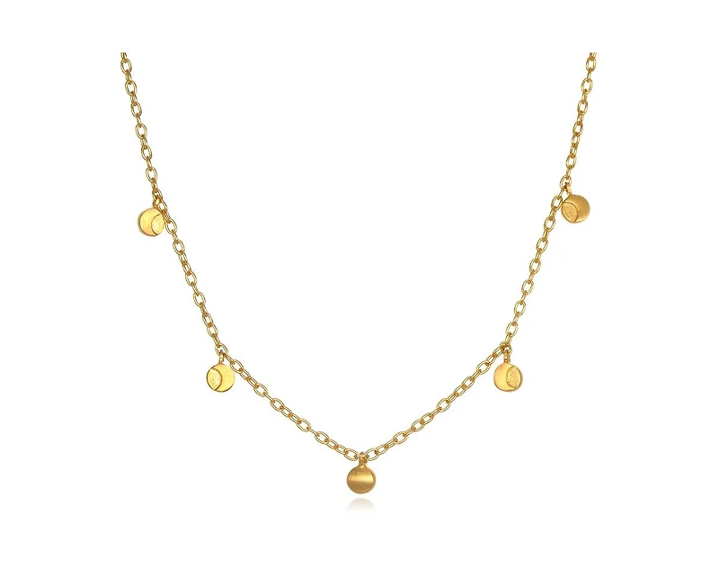 Moon Phases of Femininity Gold Choker