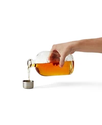 Rabbit 18 oz Double Insulated Stainless Steel Cocktail Shaker with 1.5 oz shot Cap and Strainer